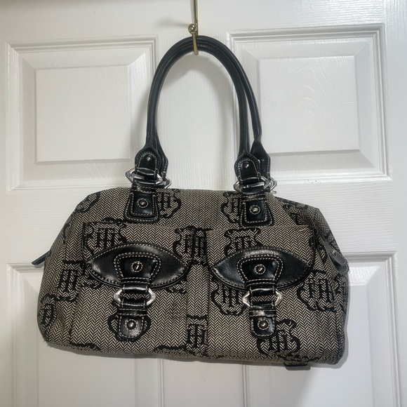 Handbags - Tommy Hilfiger Stylish Black and Gray Women's Handbag